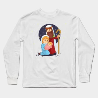 Nativity Theme Long Sleeve T-Shirt